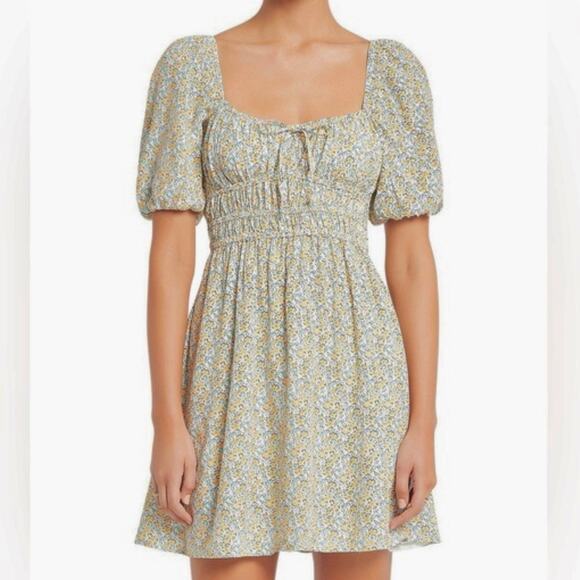 FAITHFULL THE BRAND x REVOLVE | Sylvie Dress Sabinosa Floral Yellow | Size 6 - Picture 1 of 9
